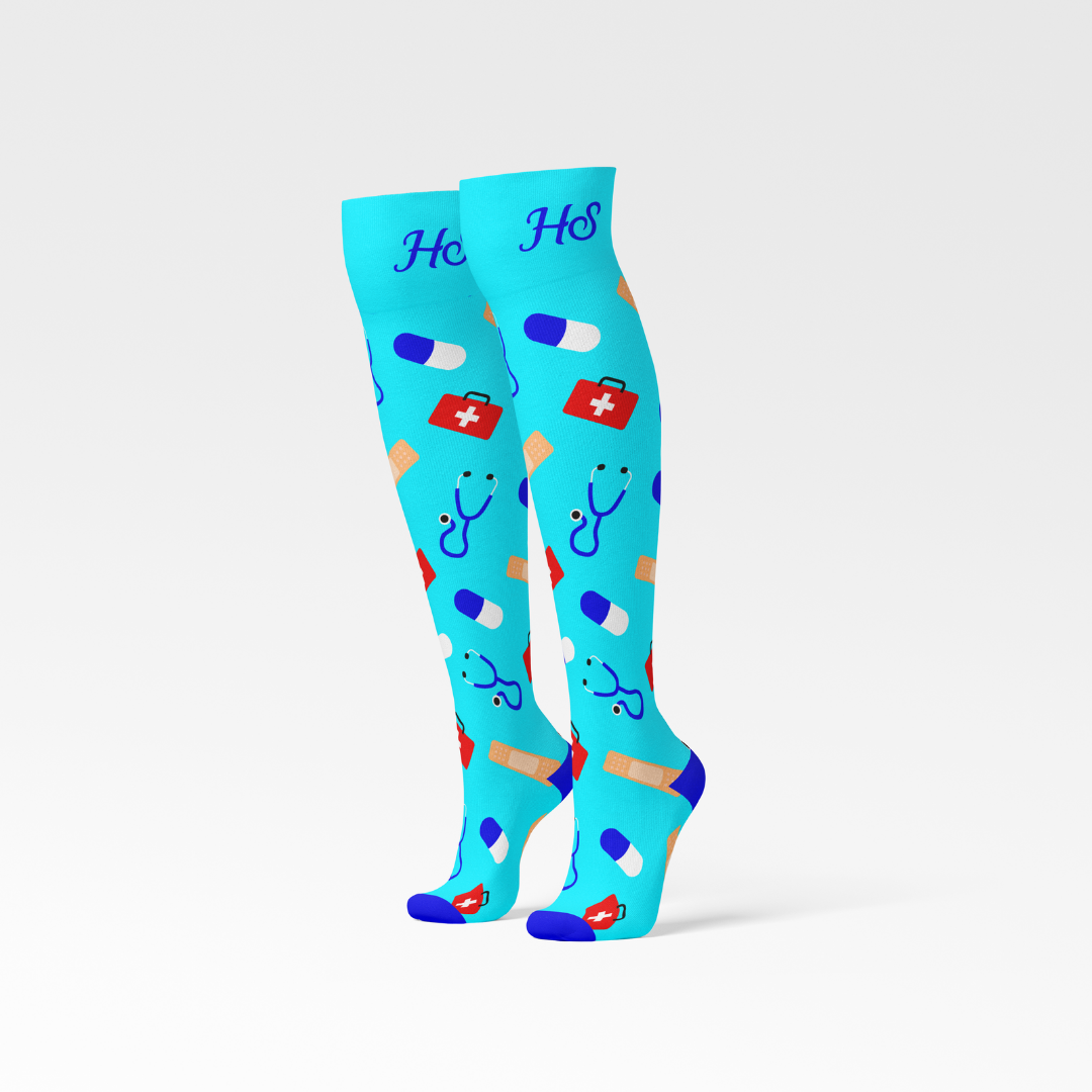 Compression Socks Nurse – Blue Edition