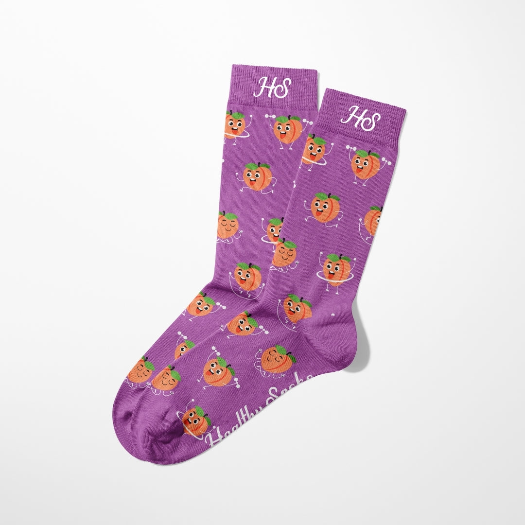Healthy Life Socks - Peach