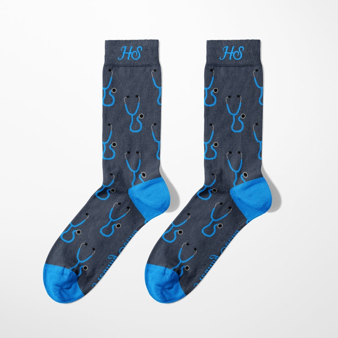 Stethoscope Socks – Gray Edition