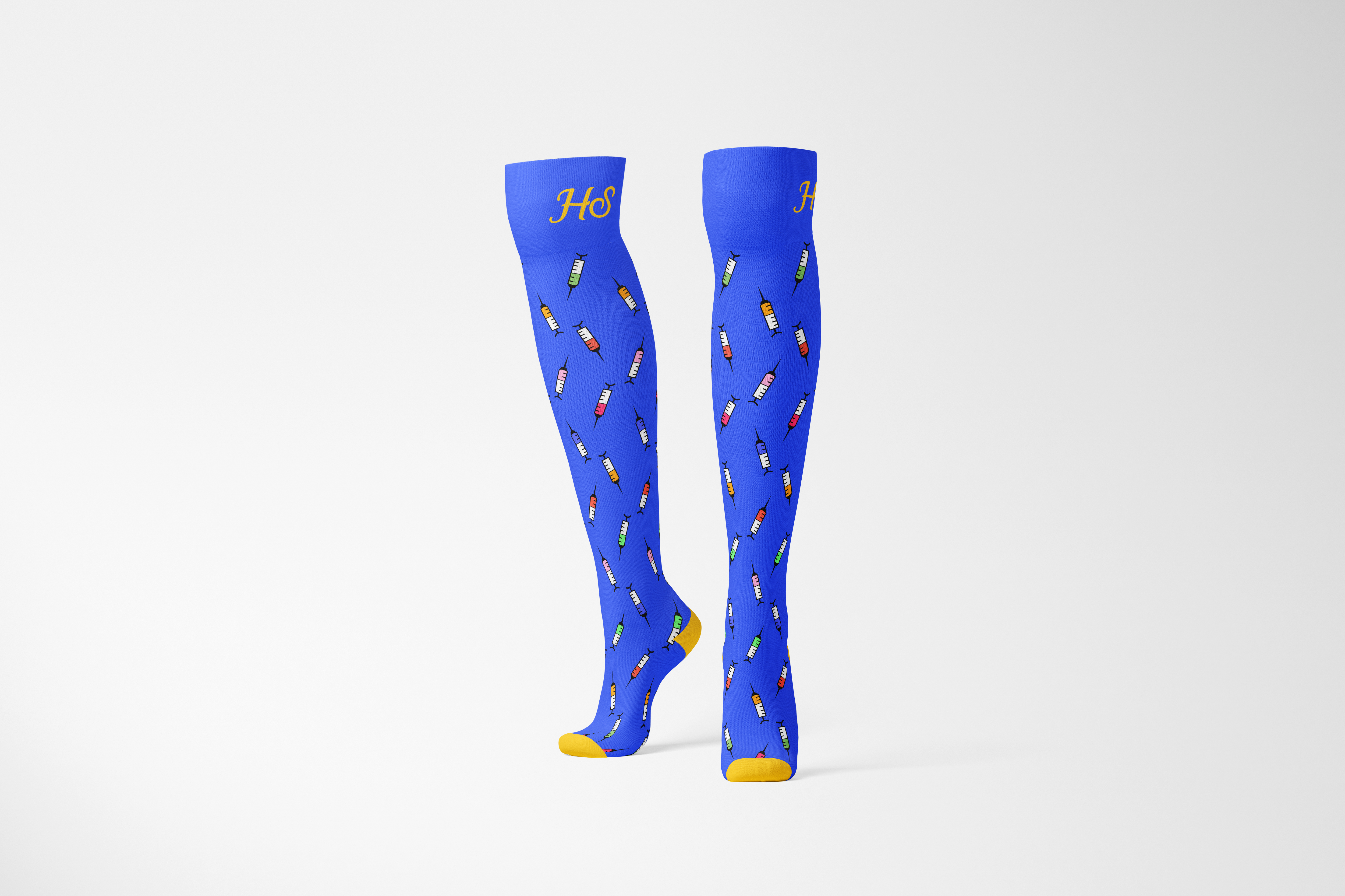 Compressiesok Spuitjes - Blauw