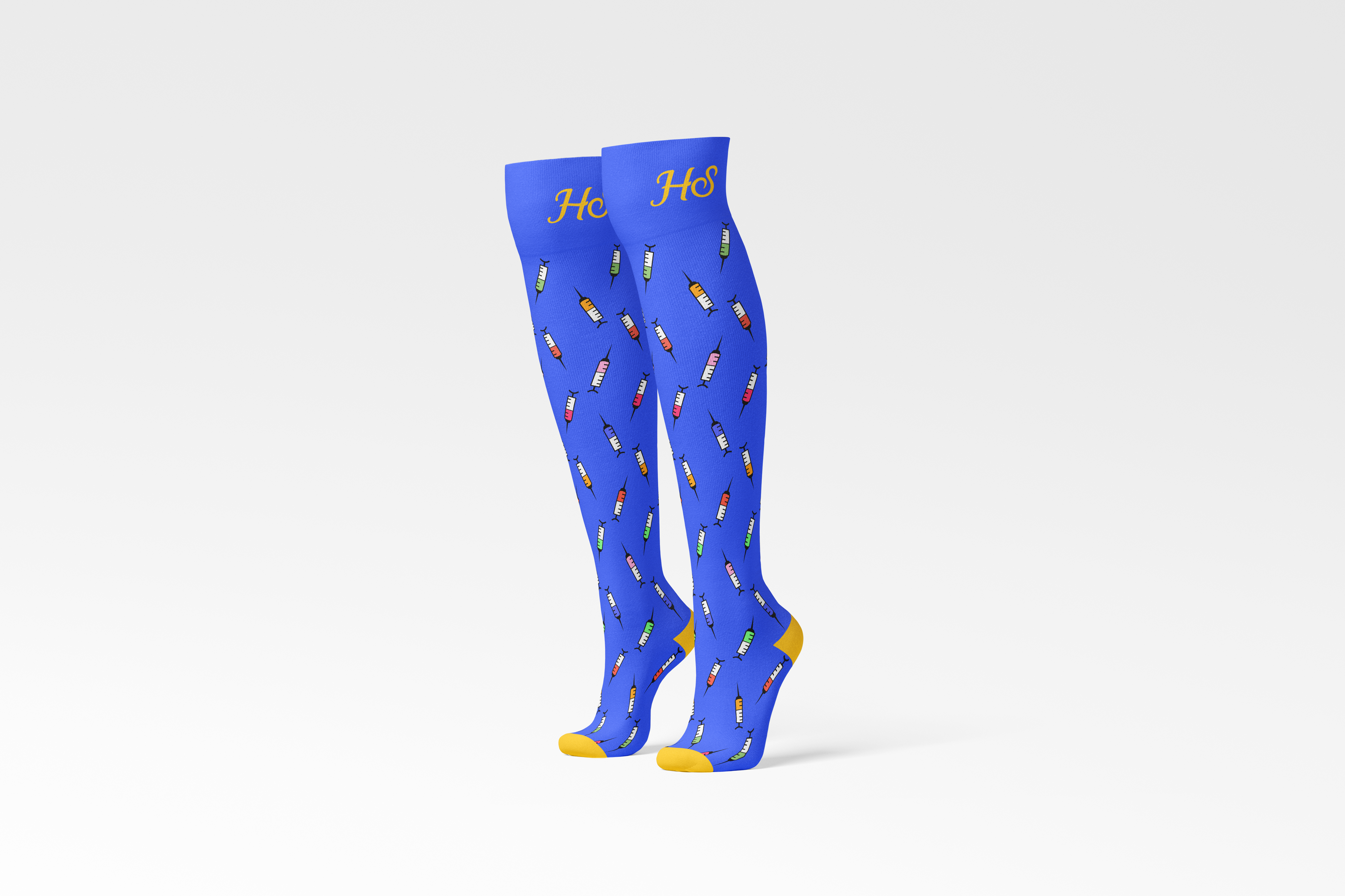 Compressiesok Spuitjes - Blauw