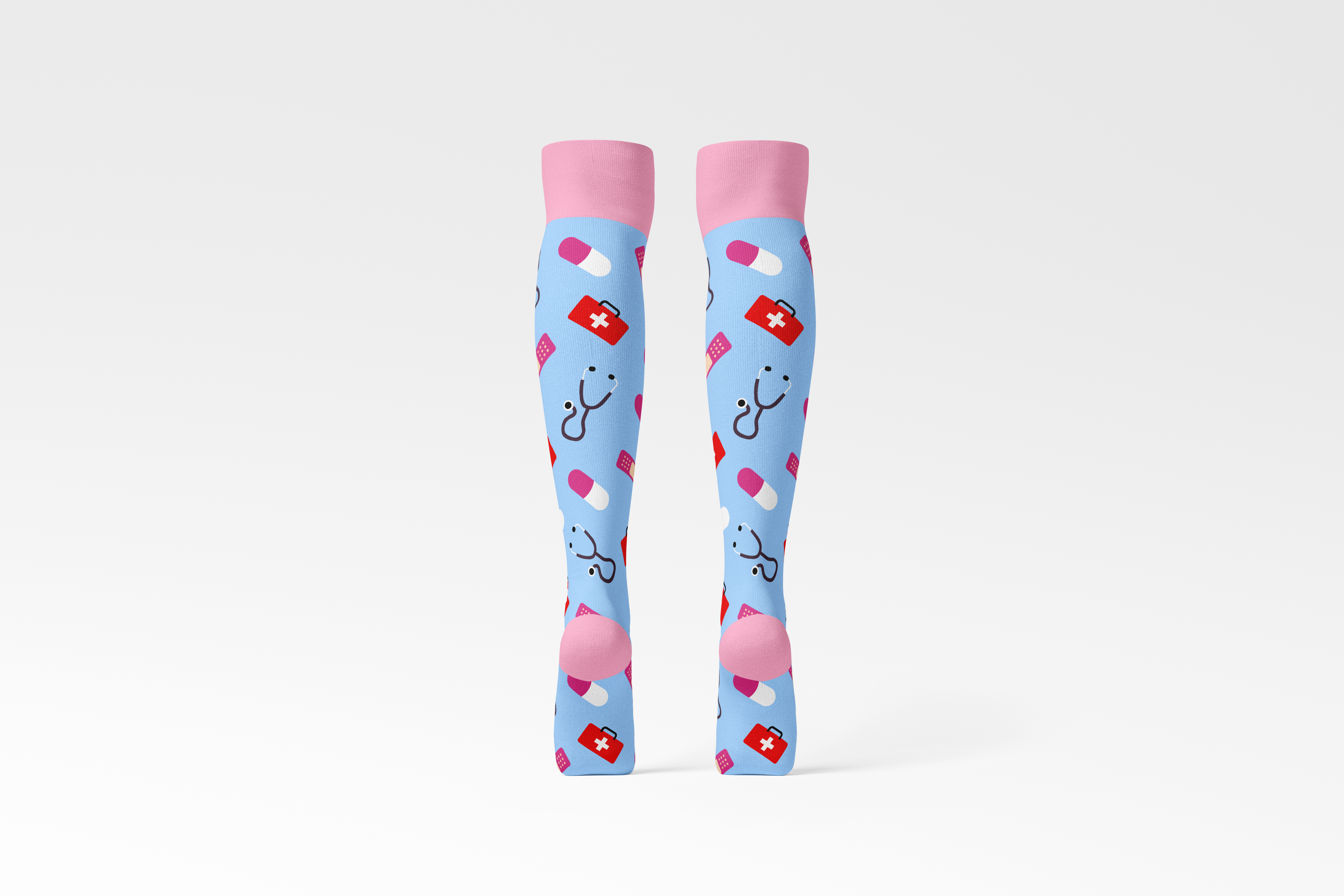 Compressiesok Verpleegkundige - Roze