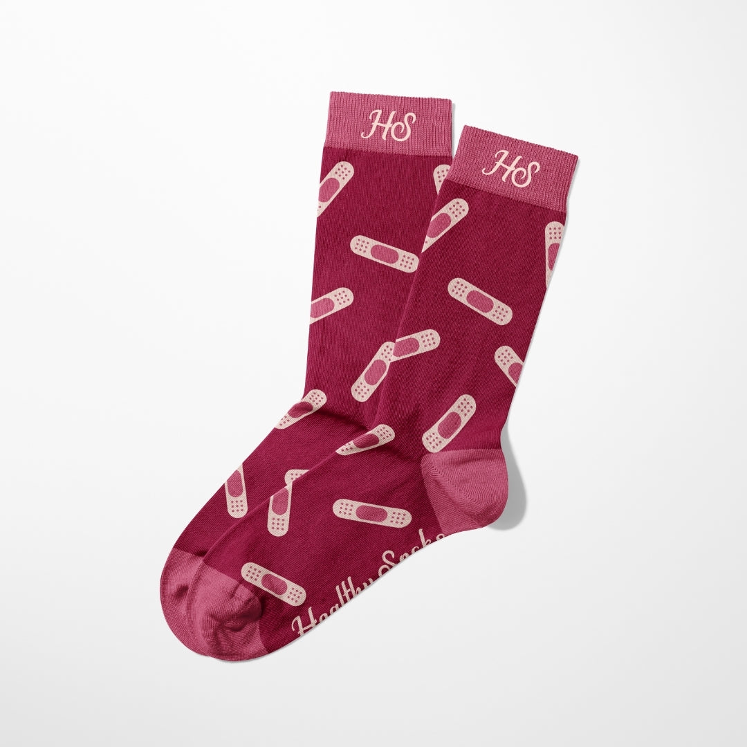Plaster Socks – Pink Edition